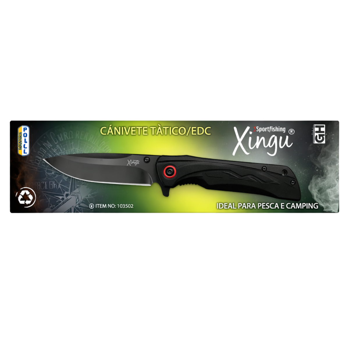 Canivete Xingu Metal Cabo De Alumínio Xv3451 Compacto Bolso