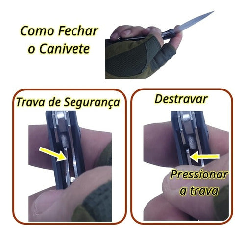 Canivete Xingu Metal Cabo De Alumínio Xv3452 Compacto Bolso