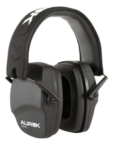 Abafador De Ruídos Aurok Sport Atenuação 25db Tiro Esportivo Cor Preto Preto