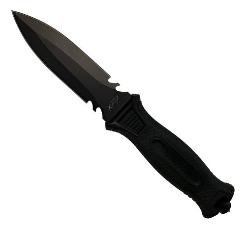 Faca Adaga Esportiva Xingu Xv3438 Com Bainha Pesca Esportiva Preto