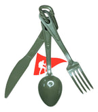 Talheres Articulados 100% Polímero Verde Militar Legendários