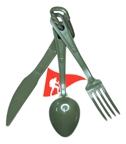 Talheres Articulados 100% Polímero Verde Militar Legendários