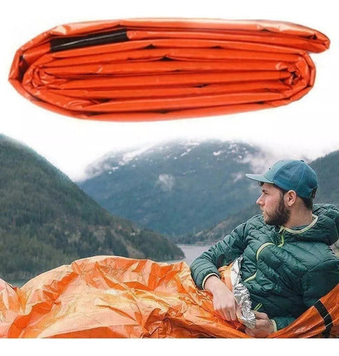 Saco De Dormir Aluminizado Manta Cobertor Térmica Legendário