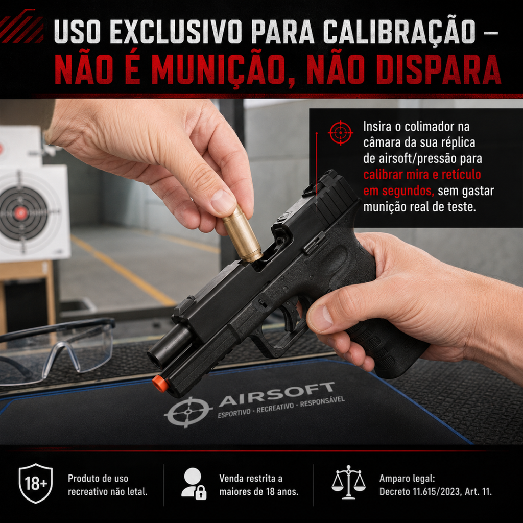 Colimador Laser Vector Optics Vipe Ray 9mm Calibração