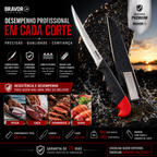Faca De Filetar Peixes sushi churrasco Bravor Flutuante 26cm