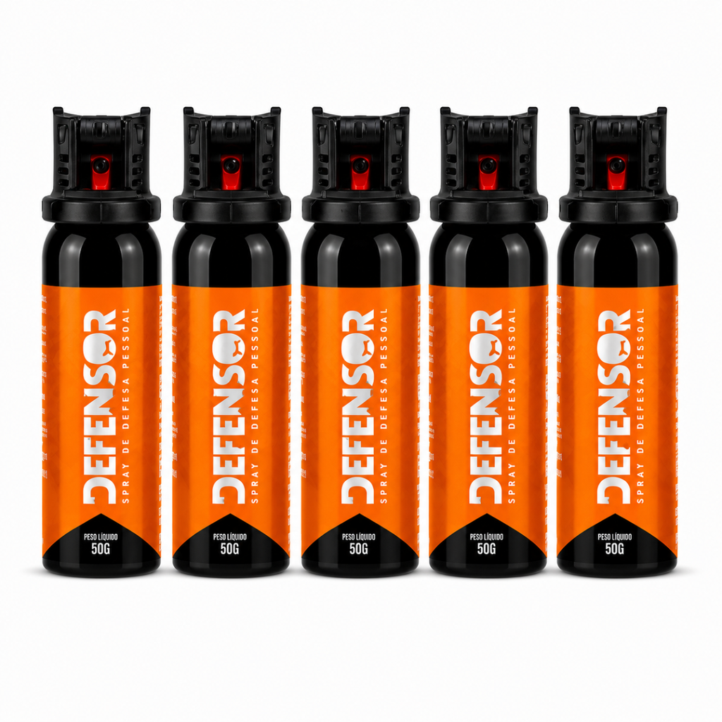 Kit 5 Spray Pimenta Condor Defensor Extra Forte Defesa