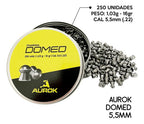 Kit 2 Chumbinho Aurok Domed 5,5mm 1,03g Diabolô 250 Un