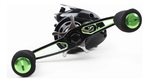 Carretilha Pesca Zeeo E-800 - 8 Rol - Drag:8kg - Rec.:8.1:1 Cor Preto Lado Da Manivela Direito