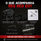 Red Dot Tático Vector Maverick 1x22 Gen 3 SCRD-38 MIL Ipx6