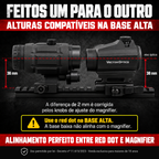 Kit Red Dot Maverick 1x22 + Magnifier 3x26 Vector Optics