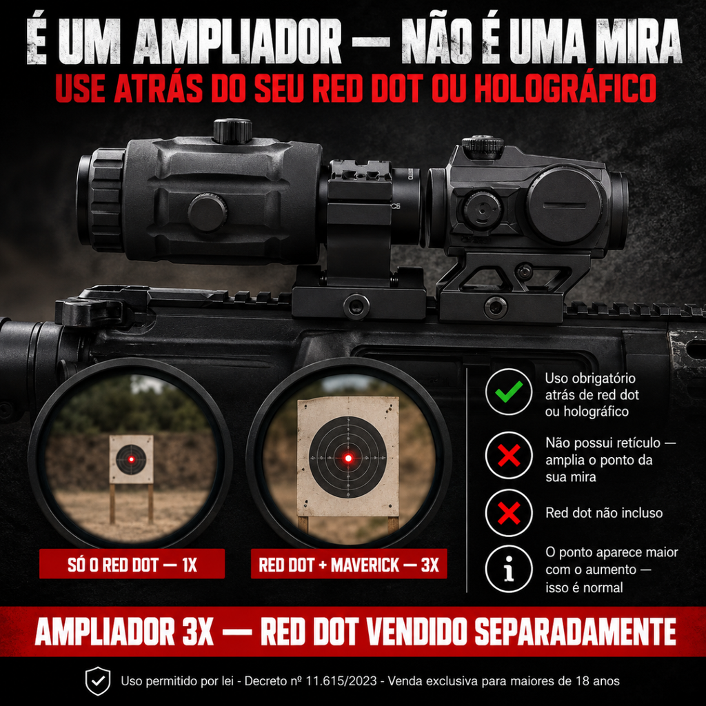 MAGNIFIER VECTOR, MAVERICK 3X26 REF SCMF-10K