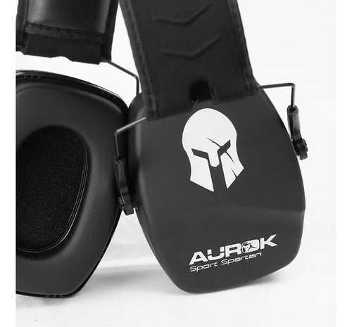 Abafador De Ruídos Aurok Spartan 25db Sport Preto Ajustável