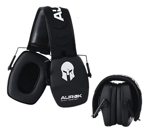 Abafador De Ruídos Aurok Spartan 25db Sport Preto Ajustável
