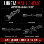 Luneta Vector Optics Matiz 3-9x40 SFP MRAD 1/10 MIL