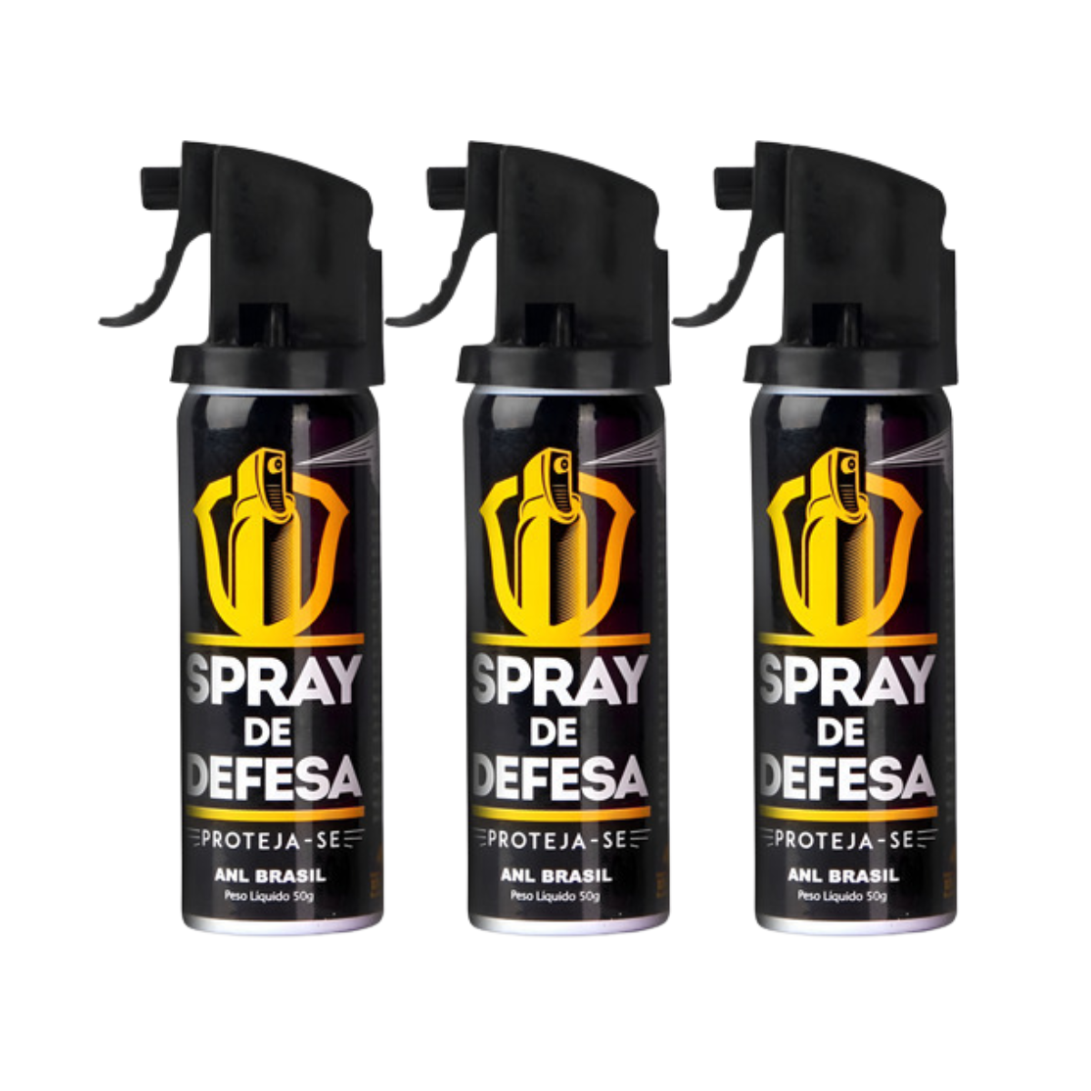 Kit 3 Spray Defesa Pessoal Anl Brasil Gengibre Guardião 50g