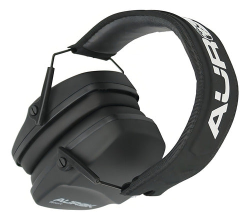 Abafador De Ruídos Aurok Sport Atenuação 25db Tiro Esportivo Cor Preto Preto