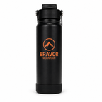 Garrafa Térmica Bravor Mountain 600ml Inox Tampa Flip Esporte