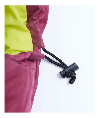 Saco De Dormir Allpa 2 Em 1 Vira Cobertor 220x70cm - Hawapi Cor Vinho Localização Do Zíper Direita