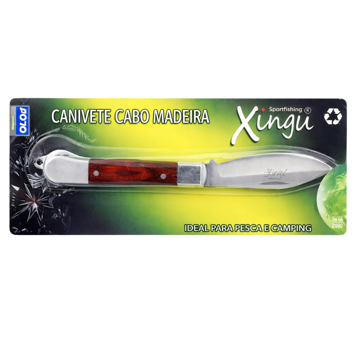 Kit com 02 Canivetes Xingu Xv3284 17,5cm - Cabo Madeira