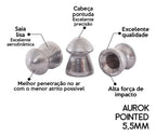 Chumbinho Aurok Pointed 5.5mm 1,15g Carabina Rifle 250 Unid