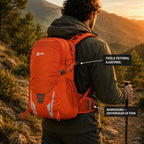 Mochila Camping Trilha Attack Air X 30L Capa de Chuva Ntk