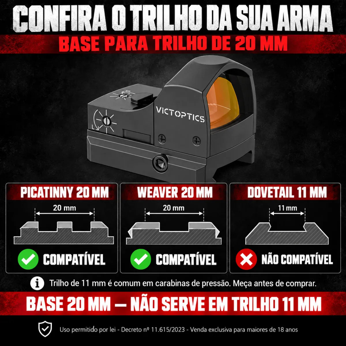 Mira Red Dot Victoptics 1x22 SPX  Vector  22mm RDSL-16