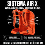 Mochila Camping Trilha Attack Air X 30L Capa de Chuva Ntk
