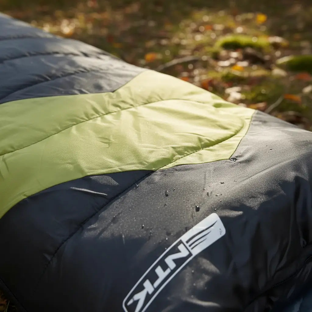 Saco De Dormir Camping Viper Solteiro Náutika Preto e Verde