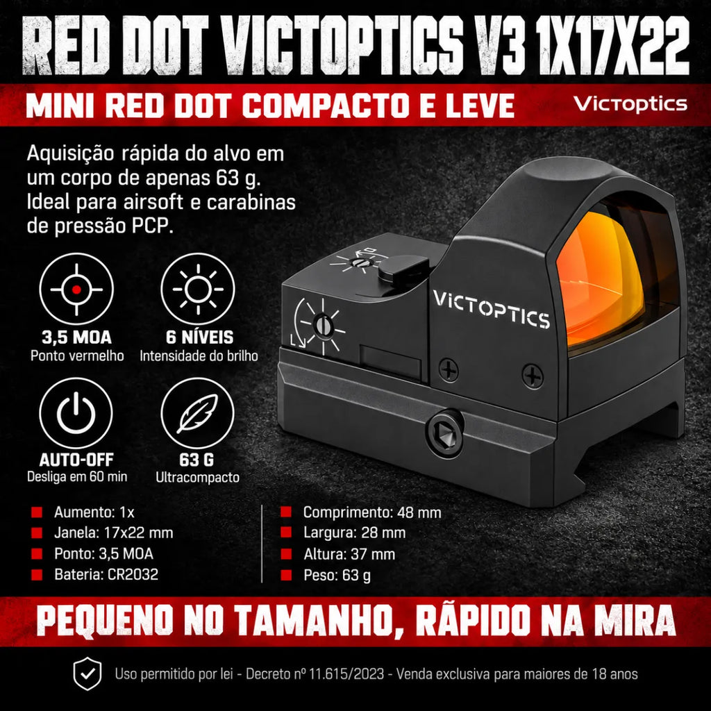 Mira Red Dot Victoptics 1x22 SPX  Vector  22mm RDSL-16
