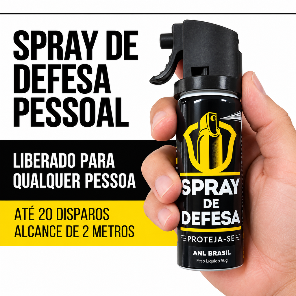 Spray Defesa Pessoal Gengibre 50g 20 Disparos Liberado