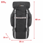 Mochila Semi-Cargueira Intruder 45L Preto - Nautika