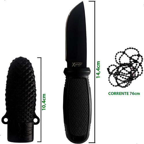 Faca Esportiva Pequena Xingu Xv3447 14cm Com Bainha