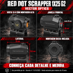 Red Dot Vector Scrapper 1x25 G2 Sensor Movimento Picatinny