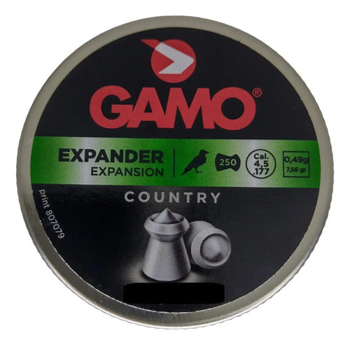 Chumbinho Gamo Expander Expansion 4.5mm 250 Unidades 0,49 Gramas