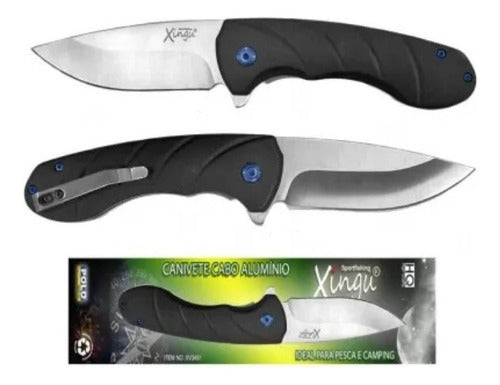 Canivete Xingu Metal Cabo De Alumínio Xv3452 Compacto Bolso