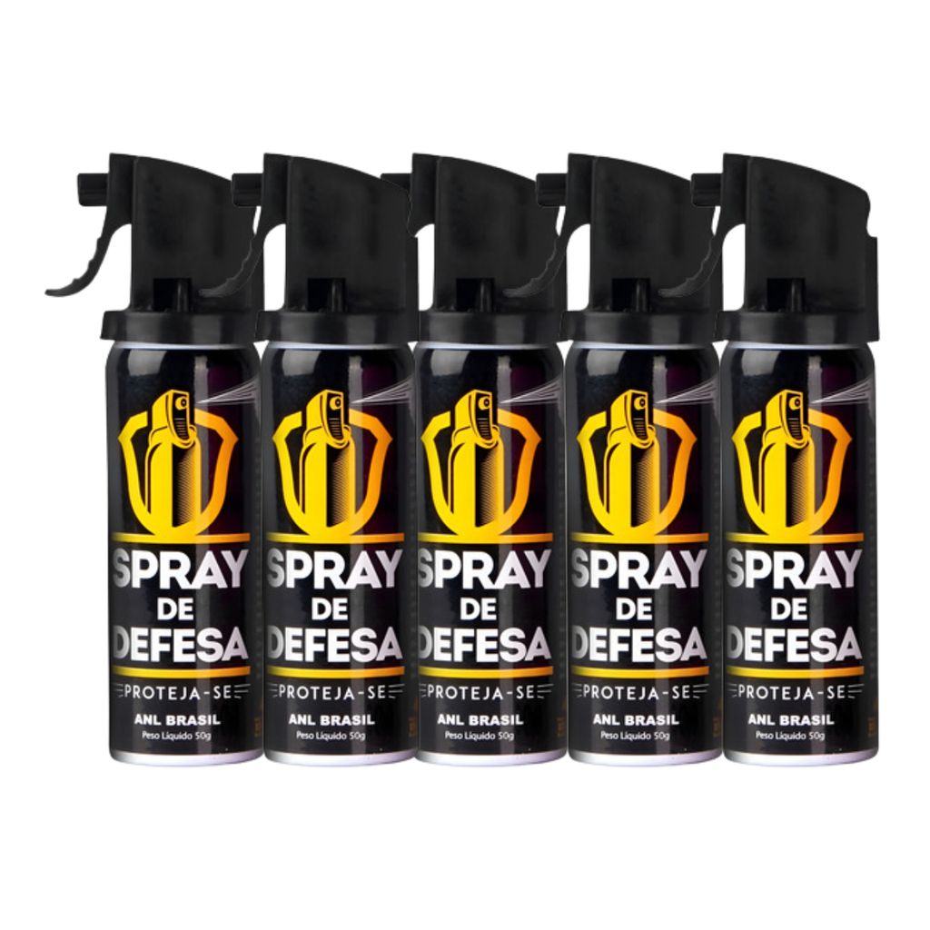 Kit 5 Spray Defesa Pessoal Anl Brasil Gengibre Guardião 50g