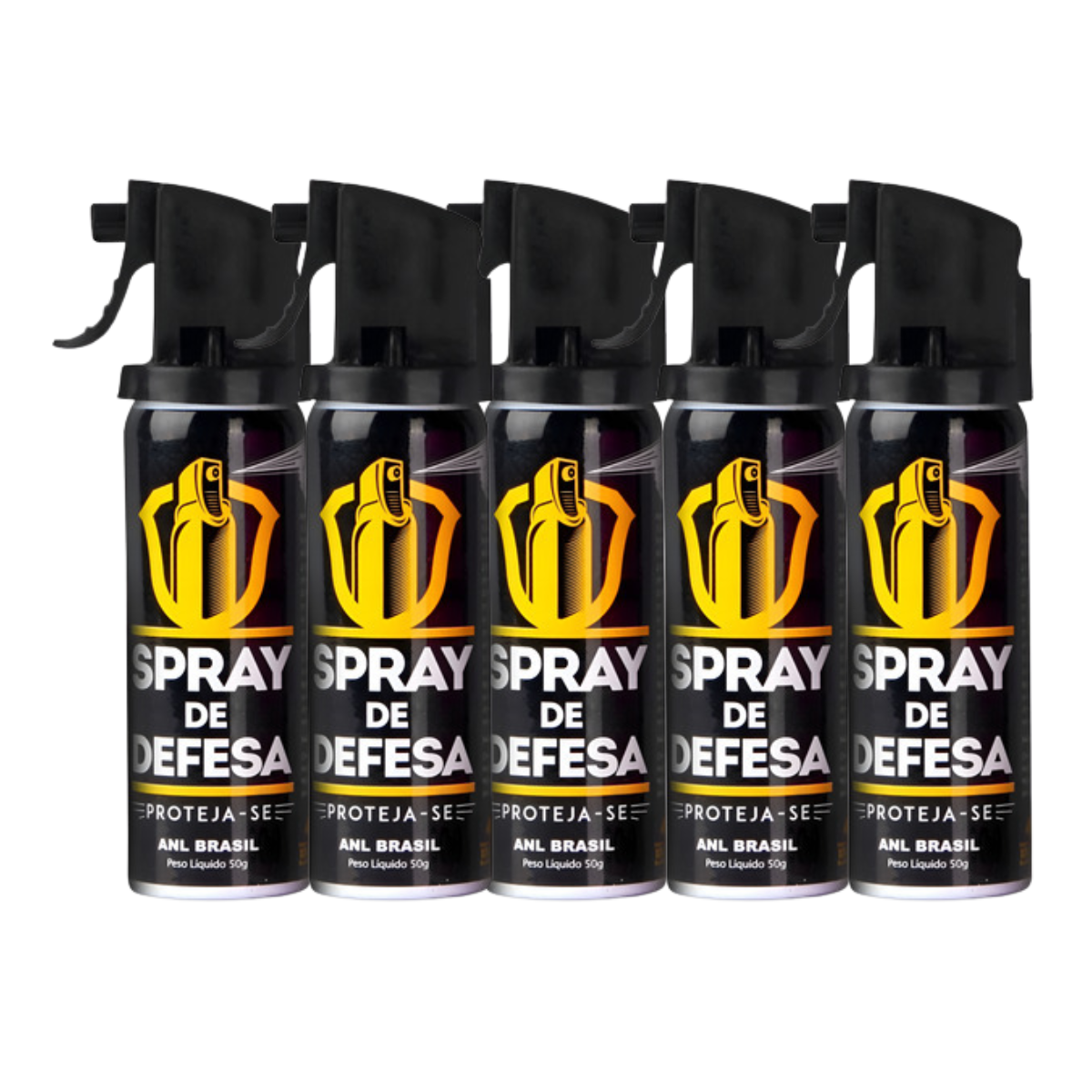Kit 5 Spray Defesa Pessoal Anl Brasil Gengibre Guardião 50g