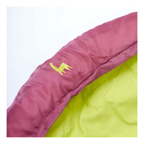 Saco De Dormir Allpa 2 Em 1 Vira Cobertor 220x70cm - Hawapi Cor Vinho Localização Do Zíper Direita