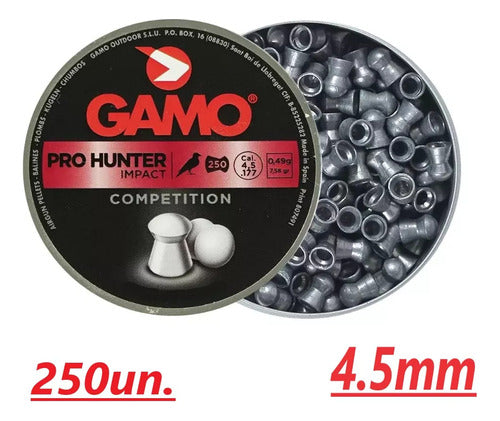 Chumbinho Gamo Pro Hunter Impact Competition 4,5mm 250 Unids