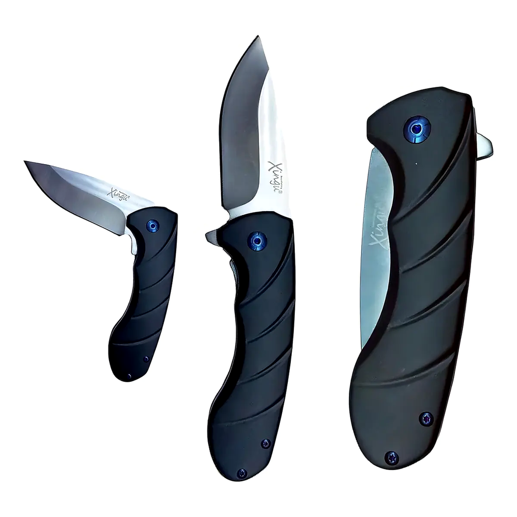 Canivete Xingu Metal Cabo De Alumínio Xv3452 8cm Compacto Bolso