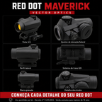 Kit Red Dot Maverick 1x22 + Magnifier 3x26 Vector Optics