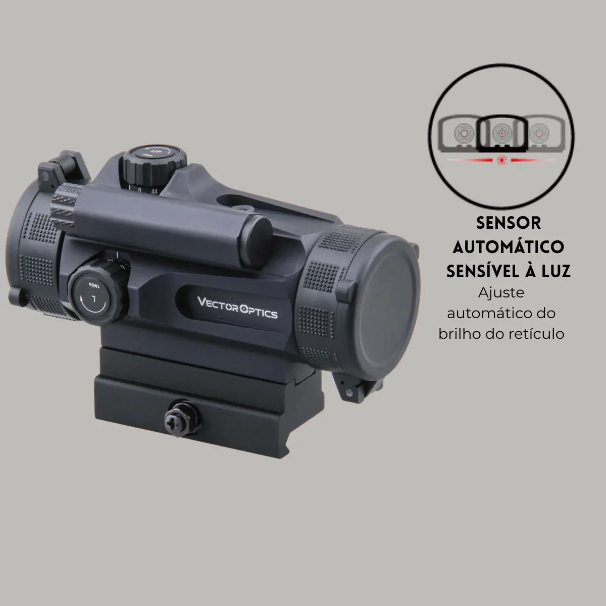 Red Dot Vector Nautilus 1x30 Mount 20mm Rápido Reforçado