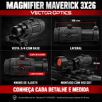 MAGNIFIER VECTOR, MAVERICK 3X26 REF SCMF-10K