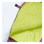 Saco De Dormir Allpa 2 Em 1 Vira Cobertor 220x70cm - Hawapi Cor Vinho Localização Do Zíper Direita