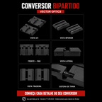 Adaptador Conversor Trilho 11mm 22mm Vector Optics SCRA-06B