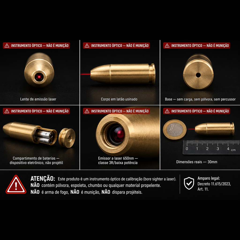 Colimador Laser Vector Optics Vipe Ray 9mm Calibração