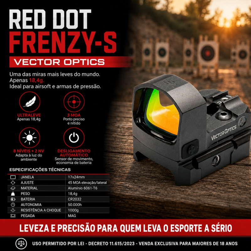 Red Dot Frenzy-S 1x17x24 Sensor Automatic Vector Optics